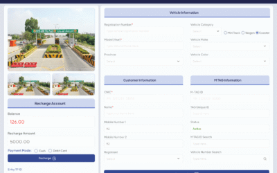 Recharge & Registration App For Vehicle M-Tag